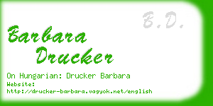 barbara drucker business card
